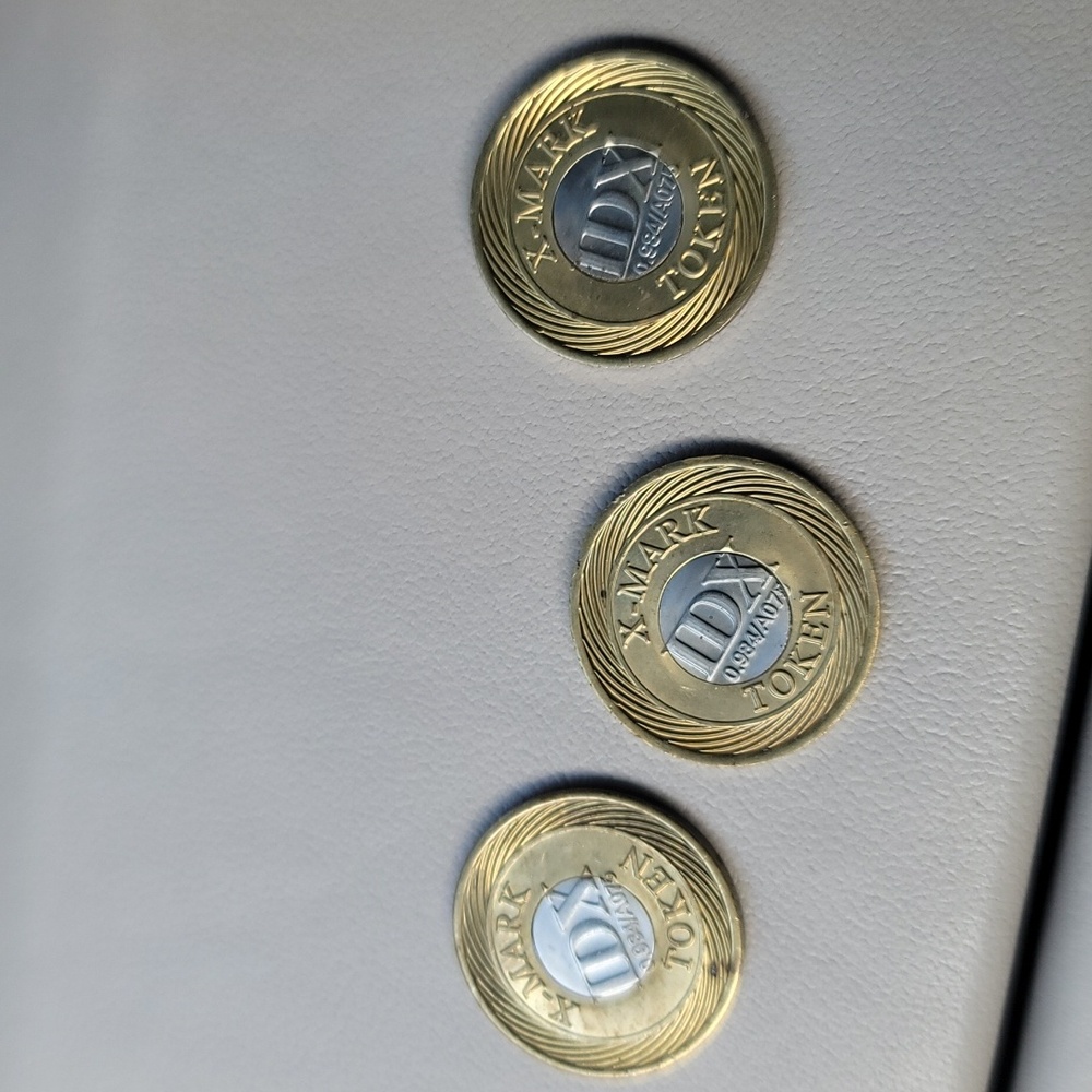 Vintage IDX tokens- 3 coins
